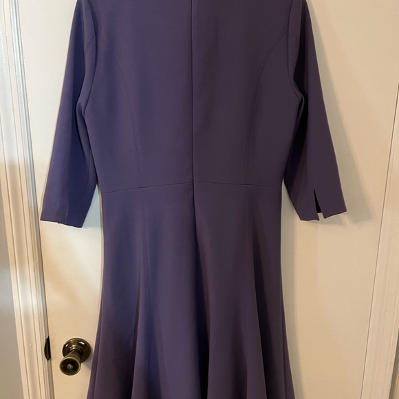 White House Black Market Purple Long Sleeve Dress - Picture 5 of 5